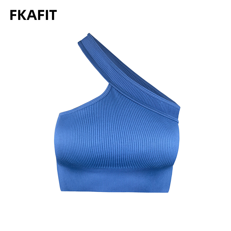 Sports Bra High Impact - Damski krótki biustonosz do jogi seksowny