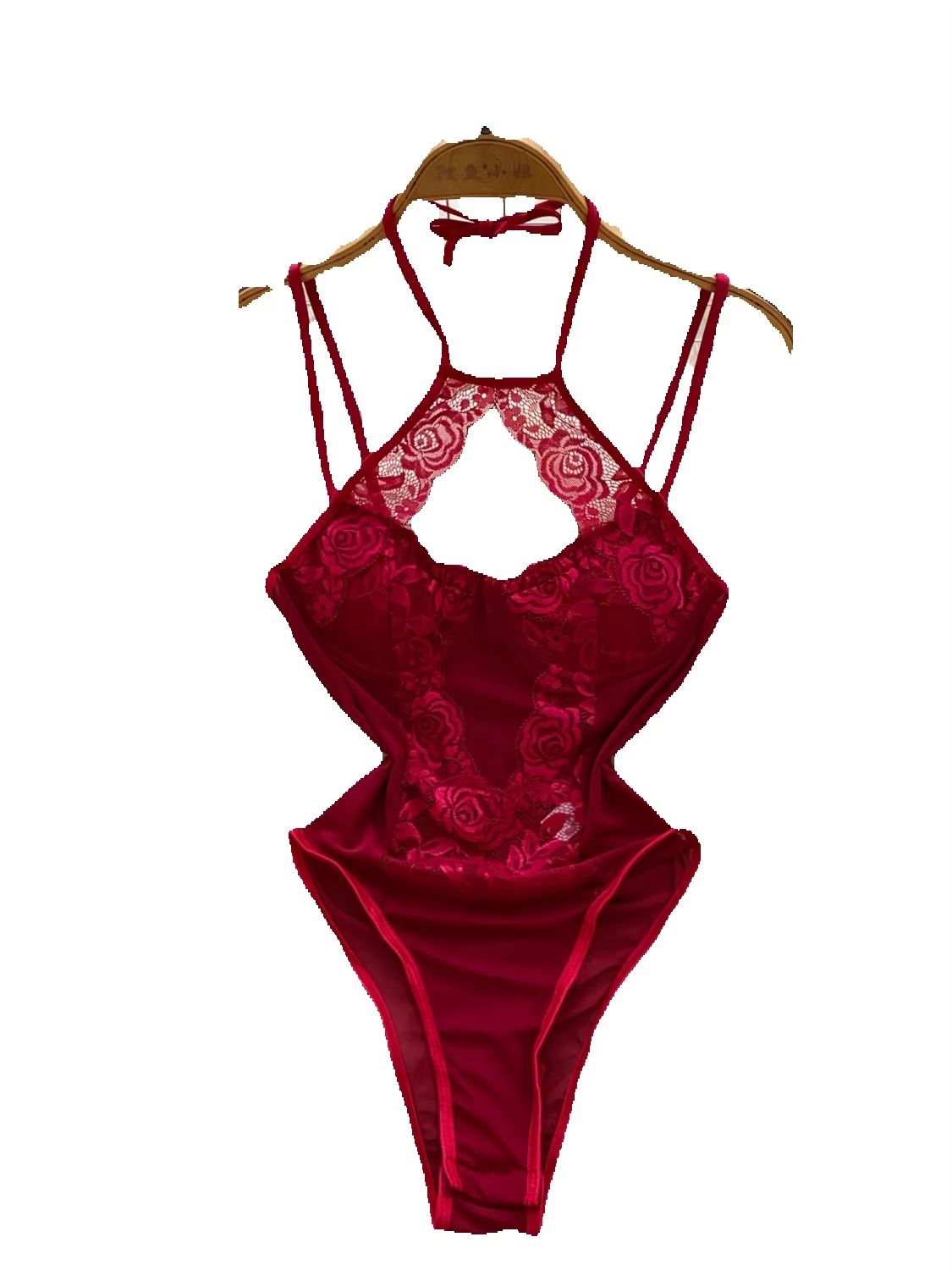 Lace Teddy Lingerie - Foamlina Seksowne damskie body z koronką,