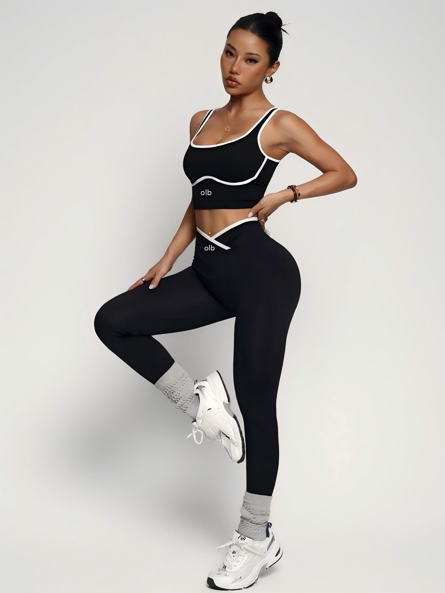 Sports Bra High Impact - Dwuczęściowy nowy zestaw sportowy: top sportowy
