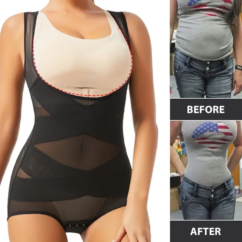Shapewear Bodysuit Firm - Damskie body figi urządzenie do modelowania