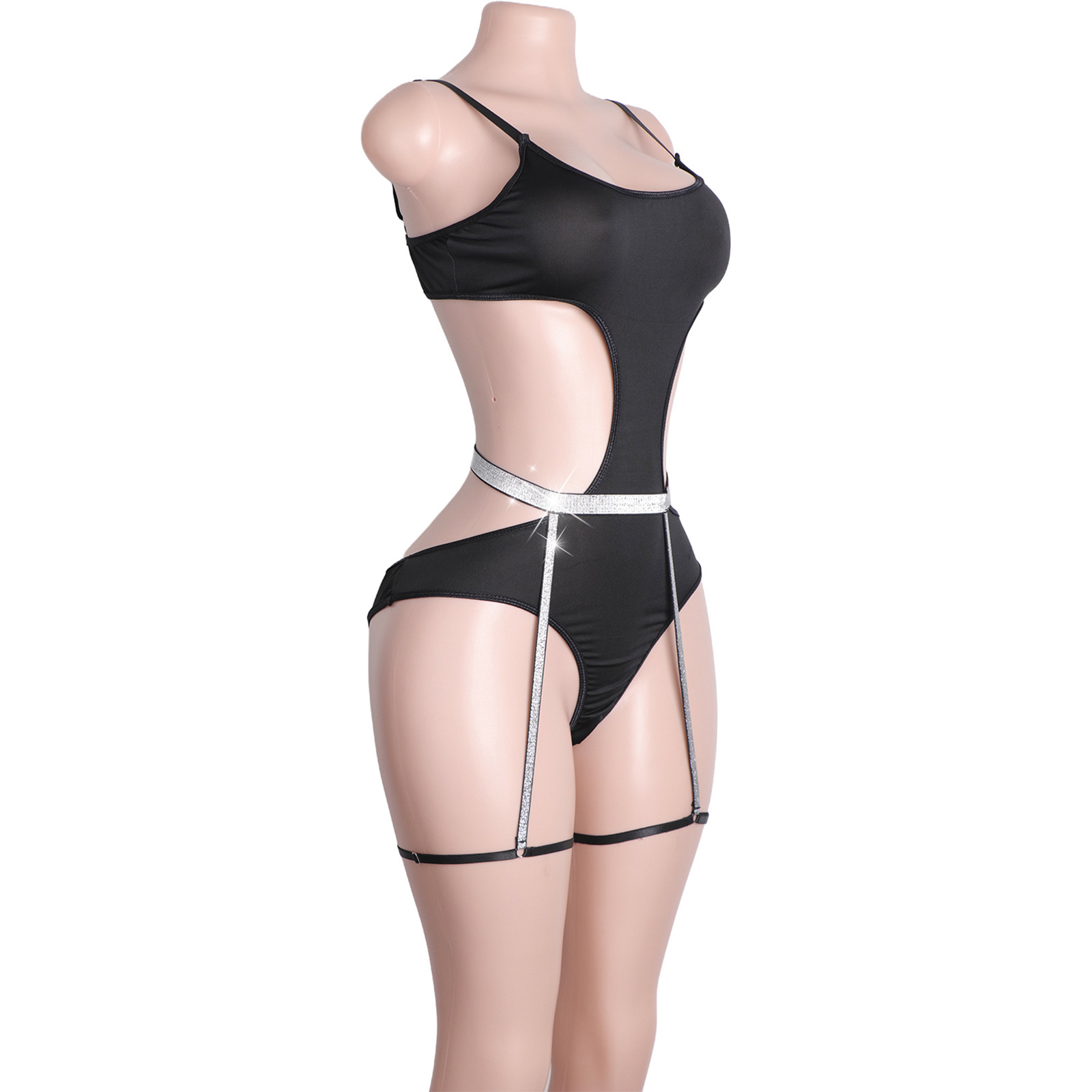 Strój do pole dance z dżetami, – Garter Belt Set recenzja i cena