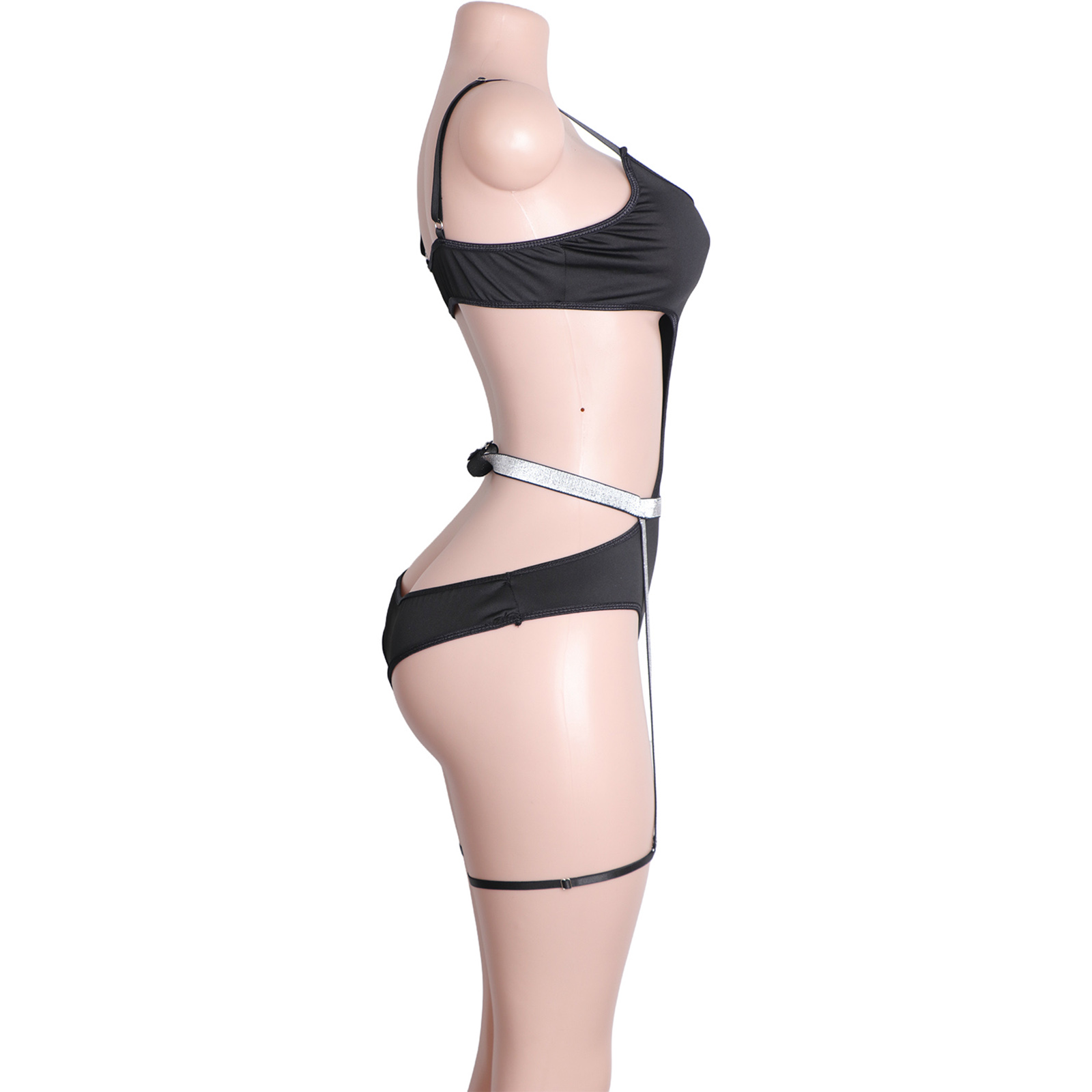 Strój do pole dance z dżetami, – Garter Belt Set recenzja i cena