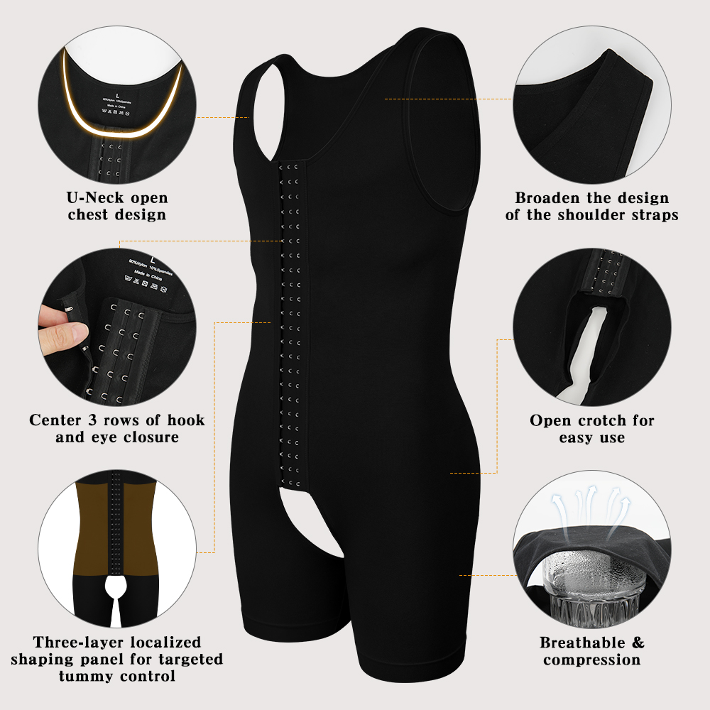 Męska bielizna modelująca z ko – Shapewear Bodysuit Firm recenzja i cena