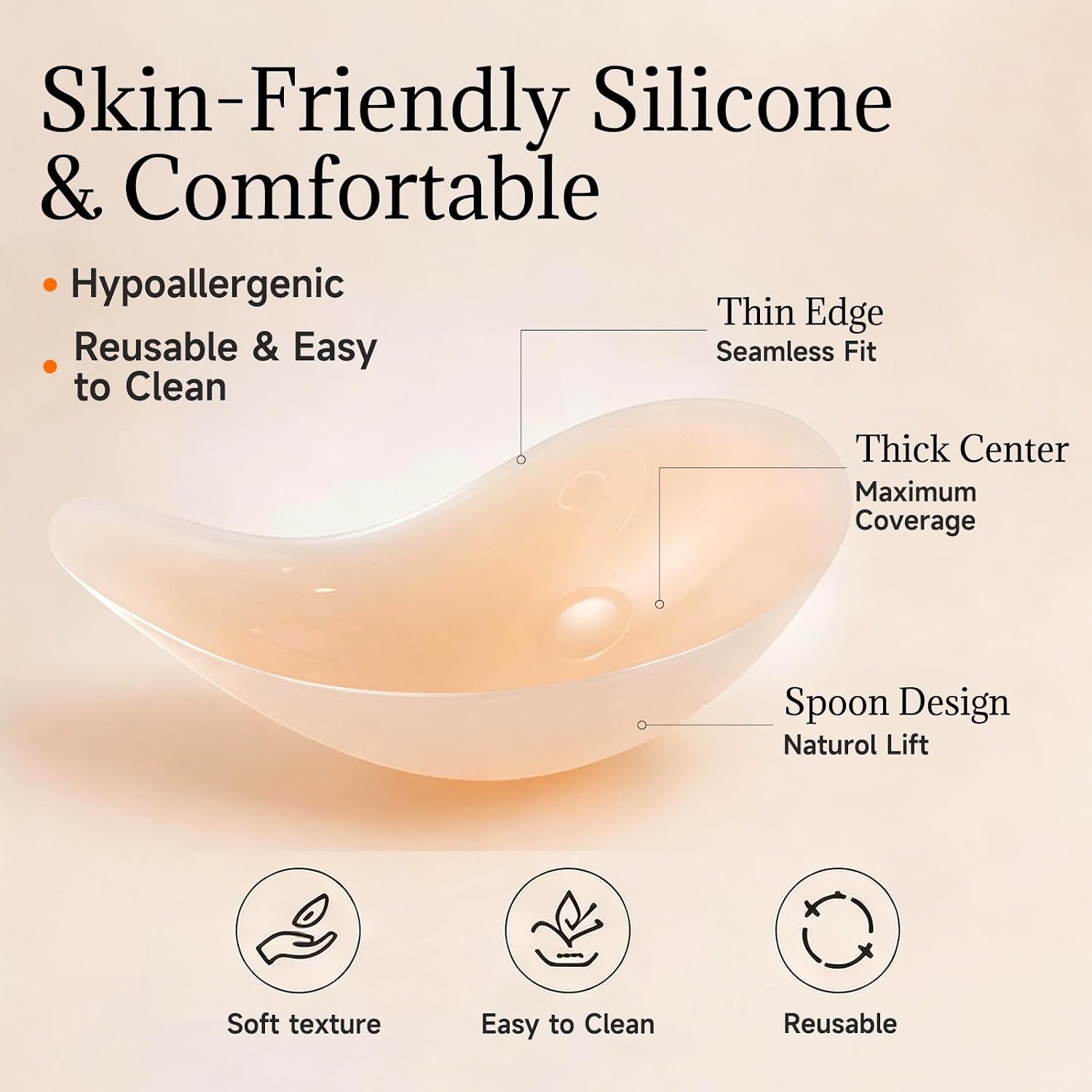 Silikonowe nakładki na sutki,  – Silicone Bra Adhesive recenzja i cena