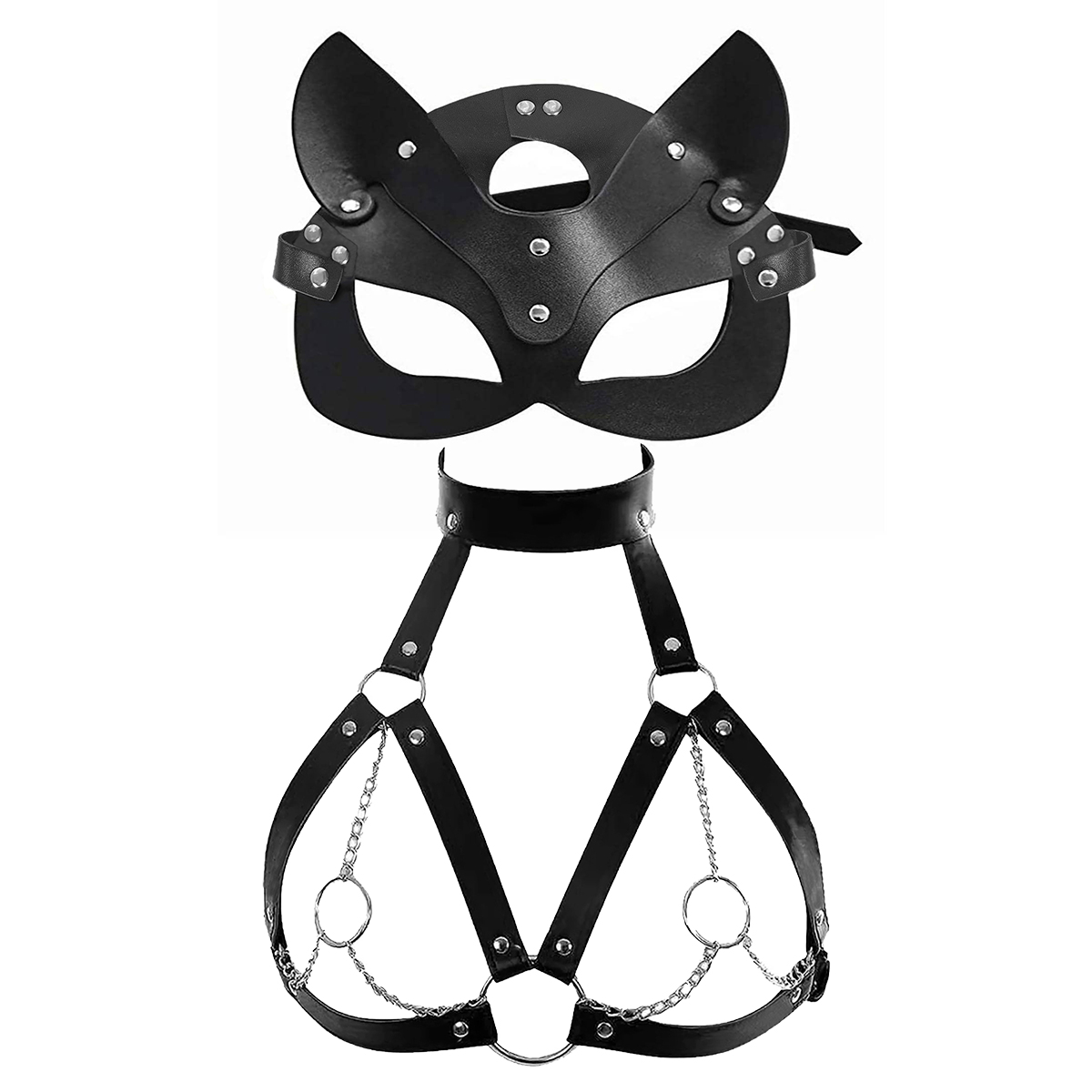 Damska seksowna maska na oczy, – Garter Belt Set recenzja i cena